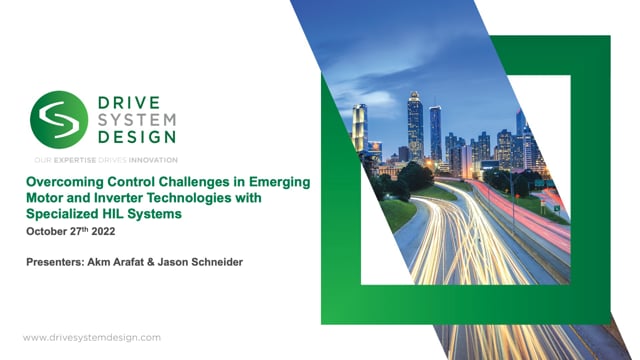 Overcoming control challenges in emerging motor and inverter technologies with specialized HIL systems