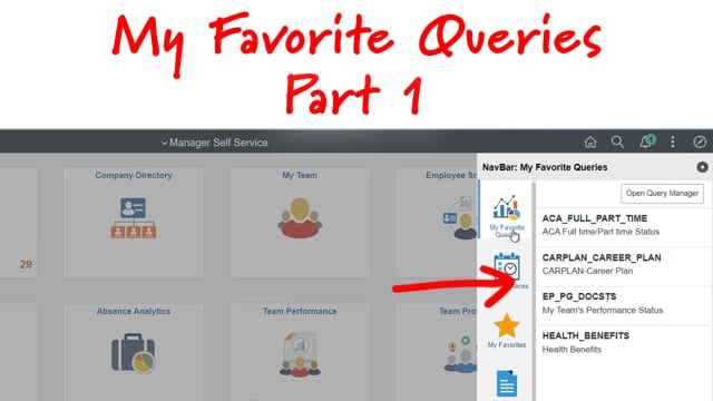 Where are Favorite Queries Stored? My Favorite Queries Part 1