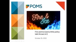 Fire and Ice (with a side of policy talk thrown in!)  video