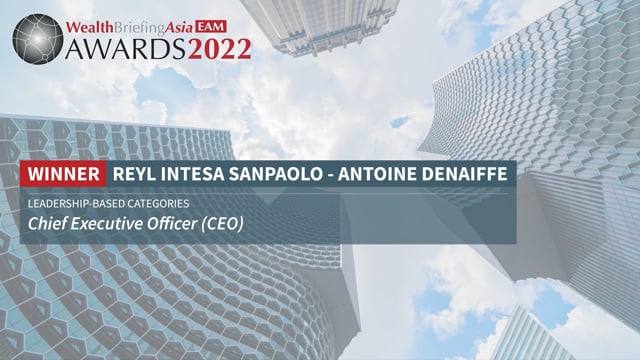 Reyl Intesa Sanpaolo's Antoine Denaiffe Saluted placholder image