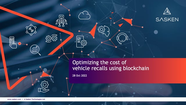 Optimizing the cost of vehicle recalls using blockchain