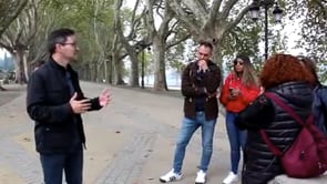 Avenida de los Plátanos. La feria más antigua de Portugal.