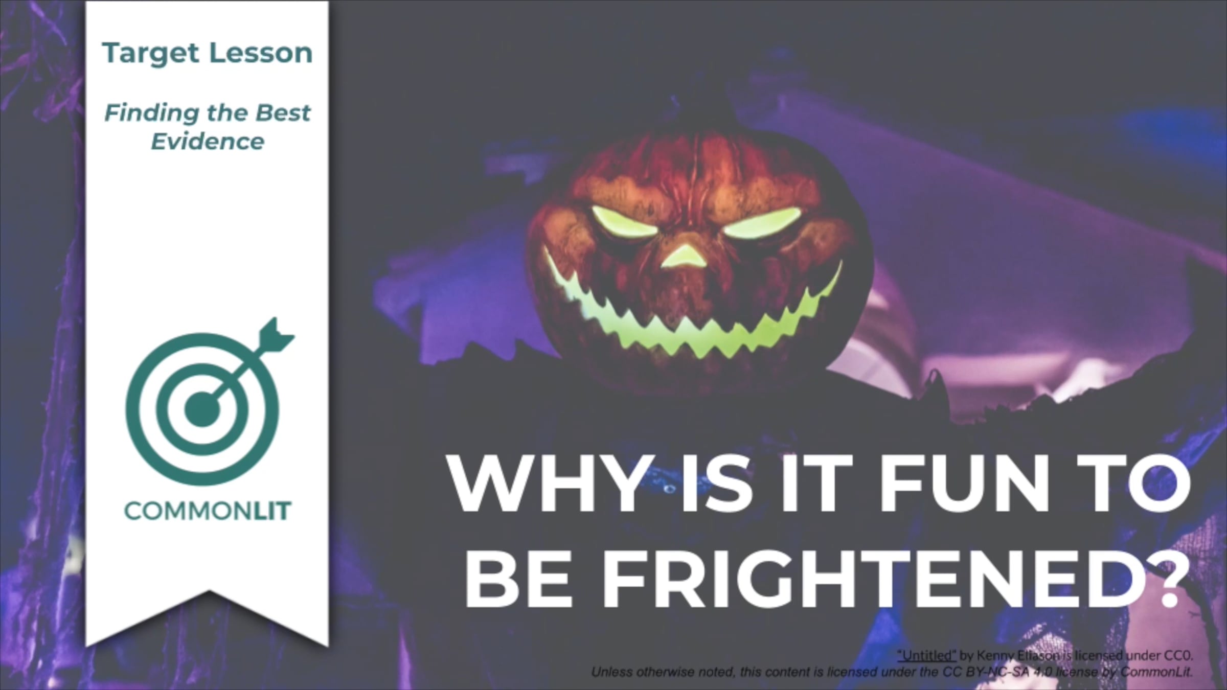 Target Lesson: Why is it fun to be frightened?