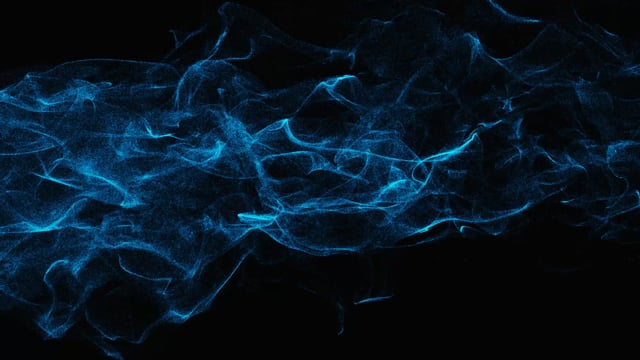 Blue steam, vapor on a black background,, Stock Video