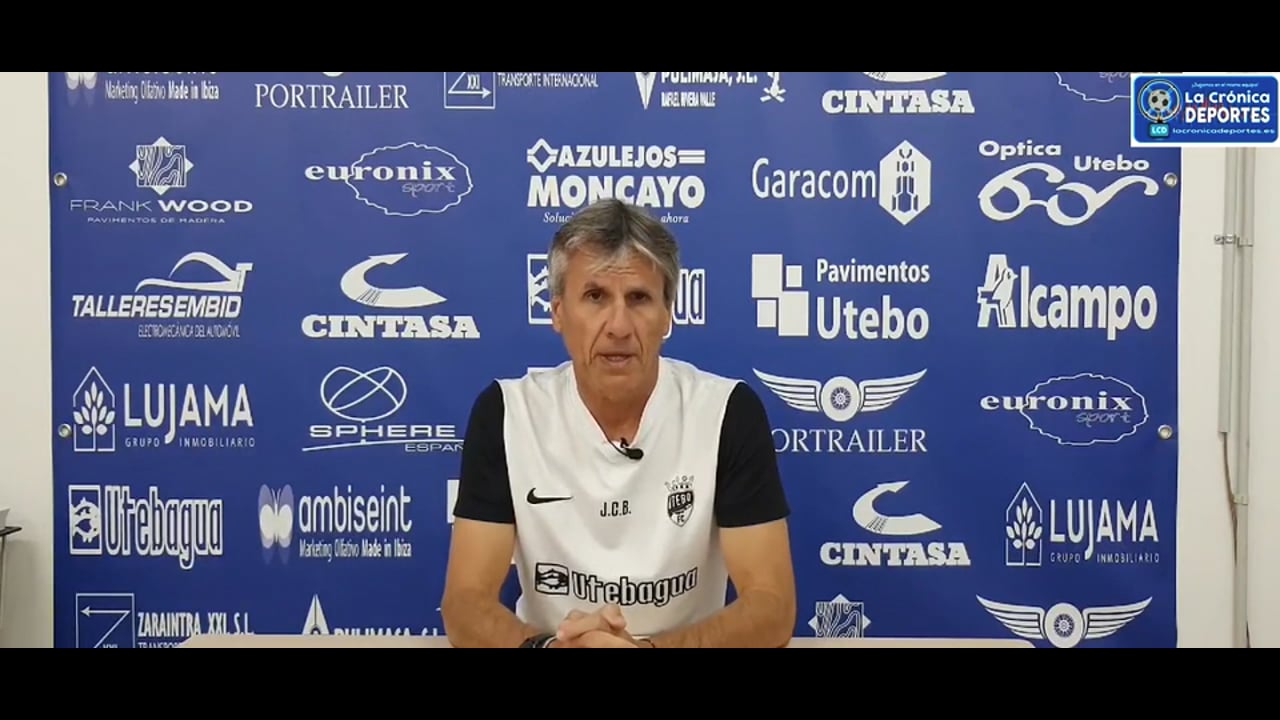 LA PREVIA / Utebo FC - Arenas de Getxo / JUAN CARLOS BELTRÁN (Entrenador Utebo) Jornada 9 / 2ª RFEF - Grupo 2 / Fuente: Utebo FC