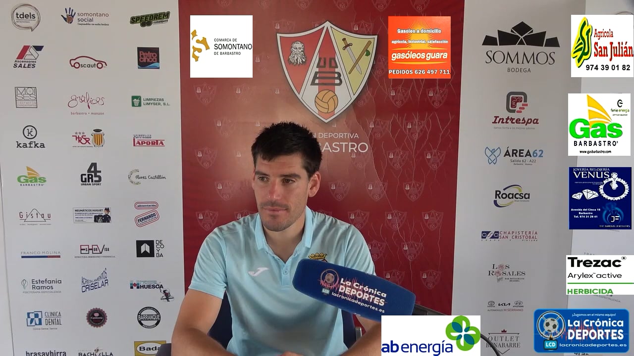 MARCOS AINOZA (Jugador Almudévar) UD Barbastro 2-0 AD Almudévar / Jornada 8 / 3ª División