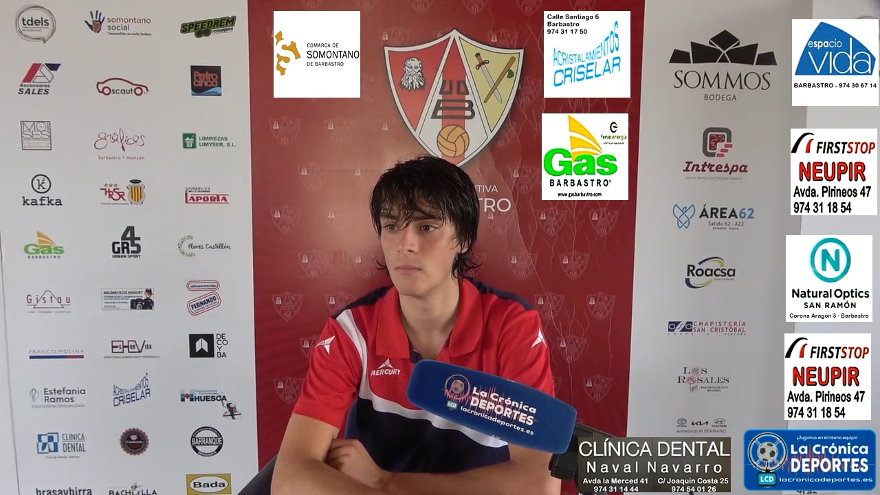 JAIME REQUES (Jugador Barbastro) UD Barbastro 2-0 AD Almudévar / Jornada 8 / 3ª División