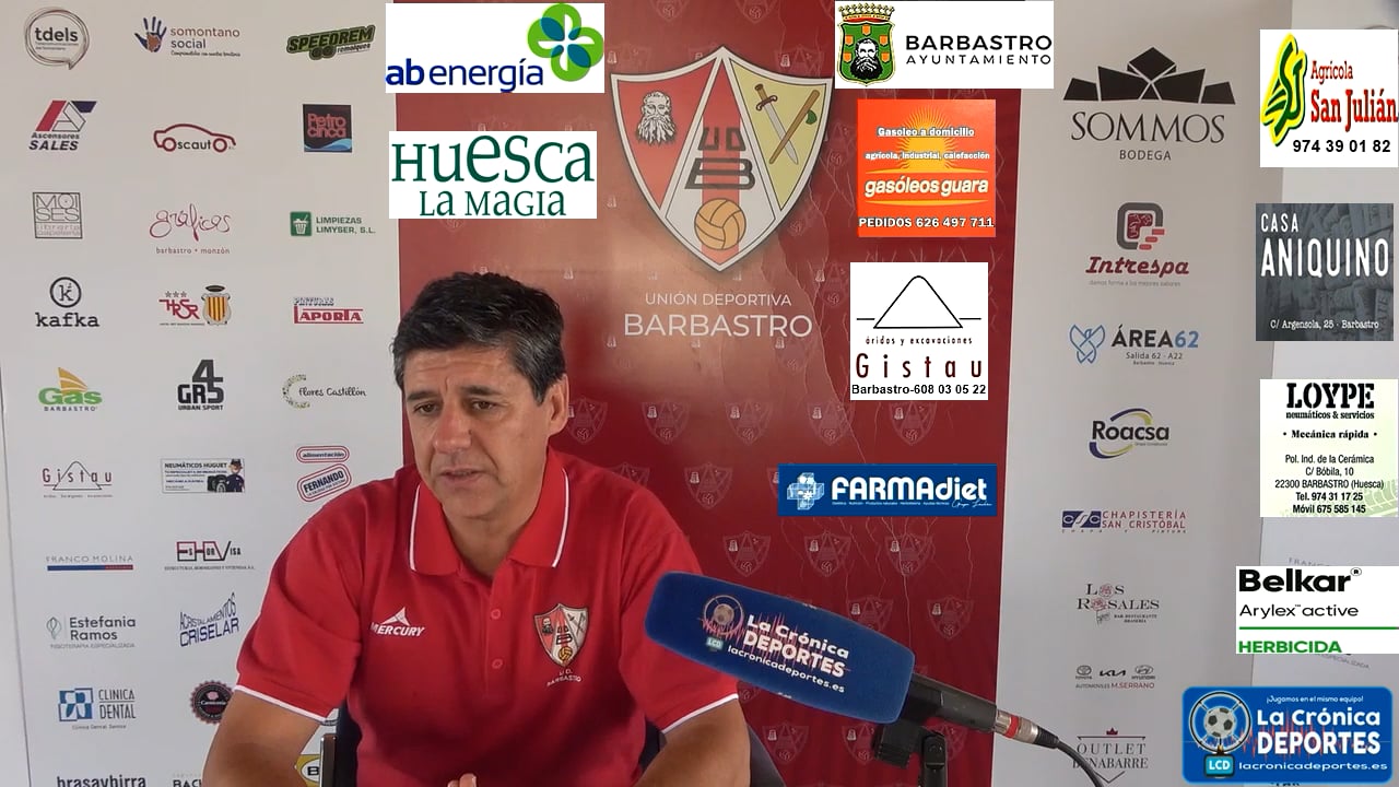 JOSETE (Entrenador Barbastro) UD Barbastro 2-0 AD Almudévar / Jornada 8 / 3ª División