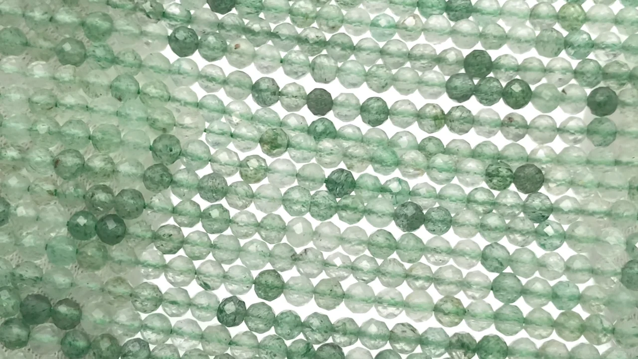 グリーンアベンチュリン（グリーンクォーツァイト） ラウンドカット3mm
