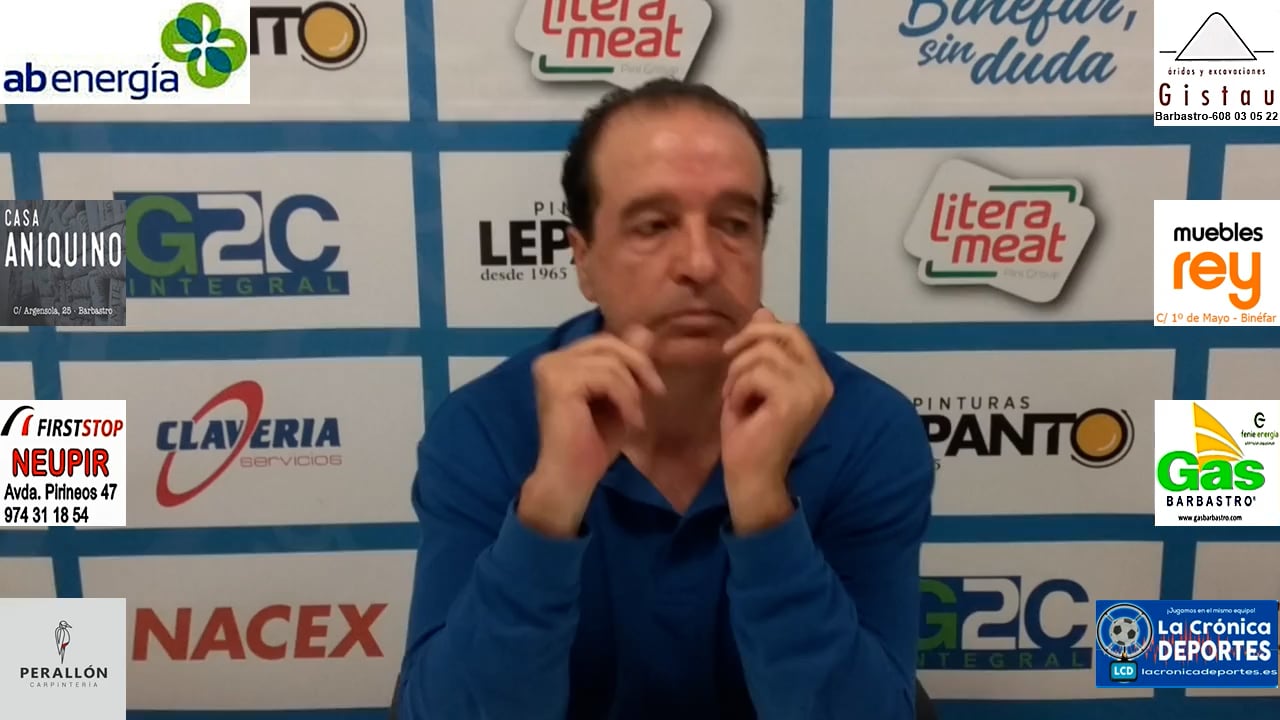 FÉLIX JIMÉNEZ (ENTRENADOR CDJ TAMARITE) CD Binéfar 1-1 CDJ Tamarite / Jornada 8 / 3ª División