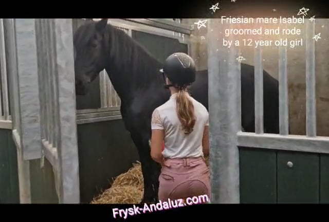 Grooming and riding video of Isabel by a 12 year old girl on Vimeo