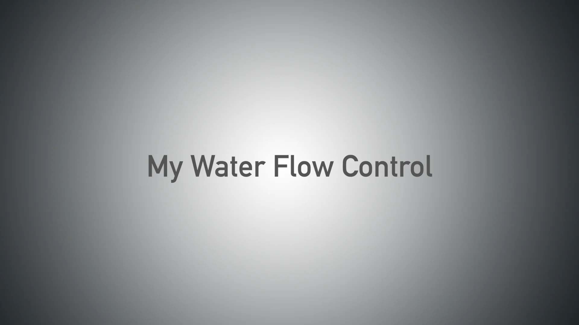 My Water Flow Control für das Waschbecken.mp4 on Vimeo