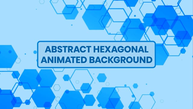 Abstract Hexagonal Animated Background