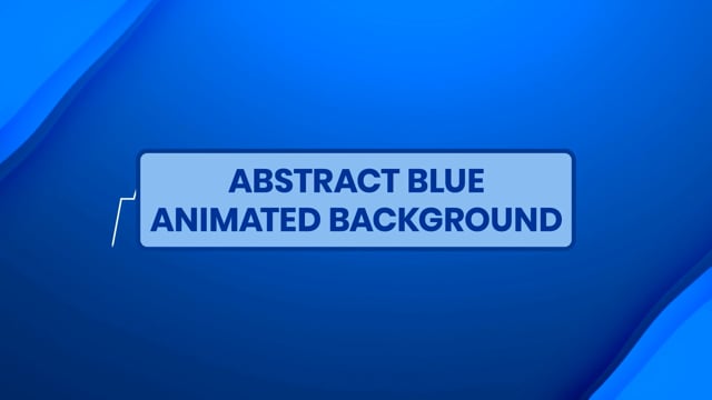 Abstract Blue Animated Background