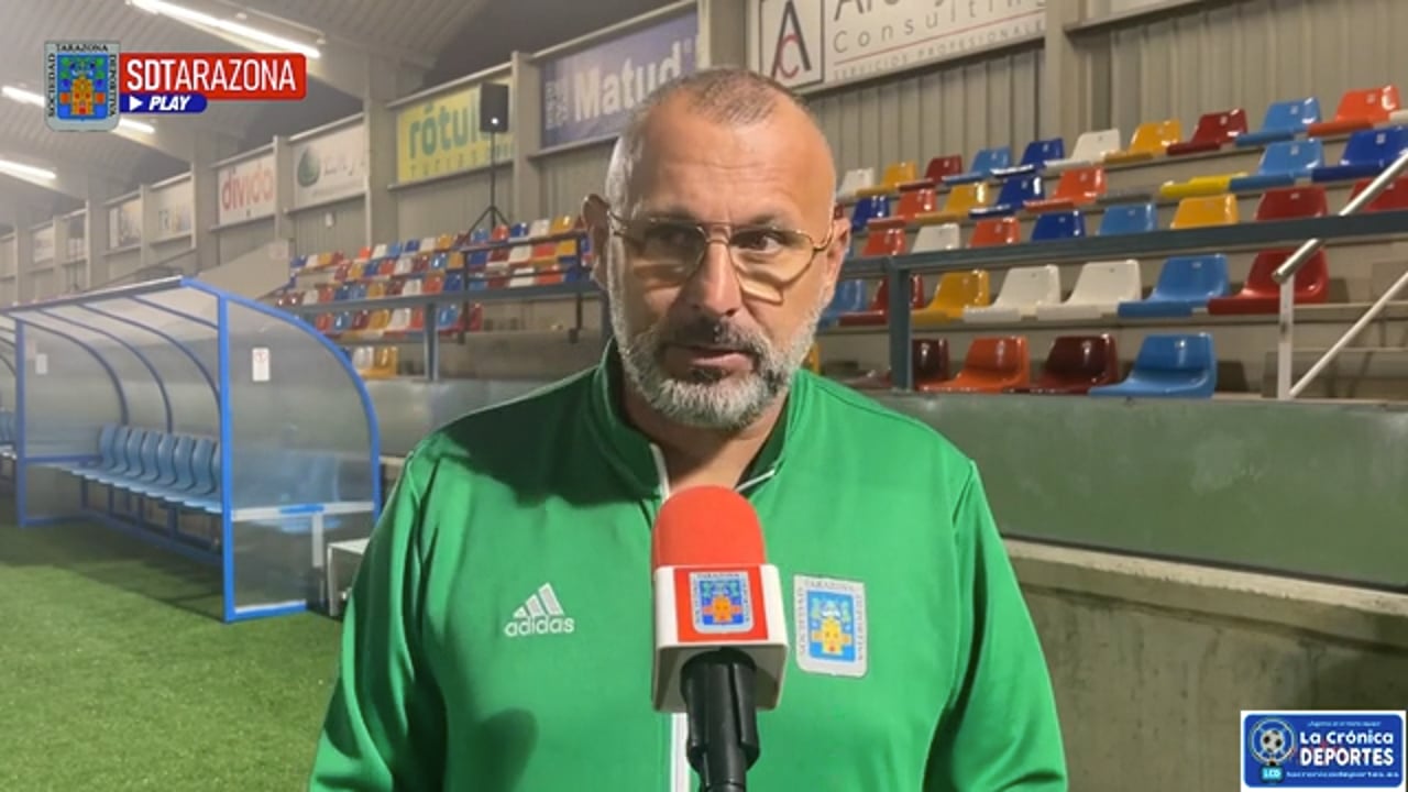 JAVI MORENO (Entrenador Tarazona) SD Tarazona 1-1 SD Gernika / Jornada 9 / 2ª RFEF - Grupo 2 / Fuente: SD Tarazona