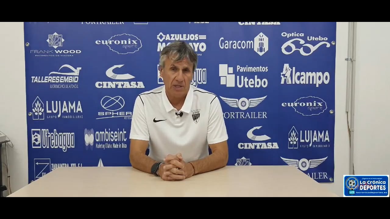 JUAN CARLOS BELTRÁN (Entrenador Utebo) Utebo FC 0-2 Arenas de Getxo / Jornada 9 / 2ª RFEF - Grupo 2 / Fuente: Utebo FC