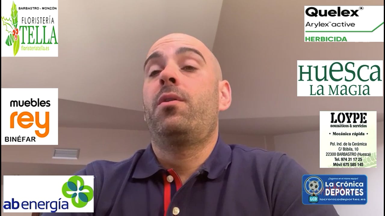 CARLOS GIL (Entrenador Caspe) CD Caspe 1-0 CF Calamocha / Jornada 8 / 3ª División