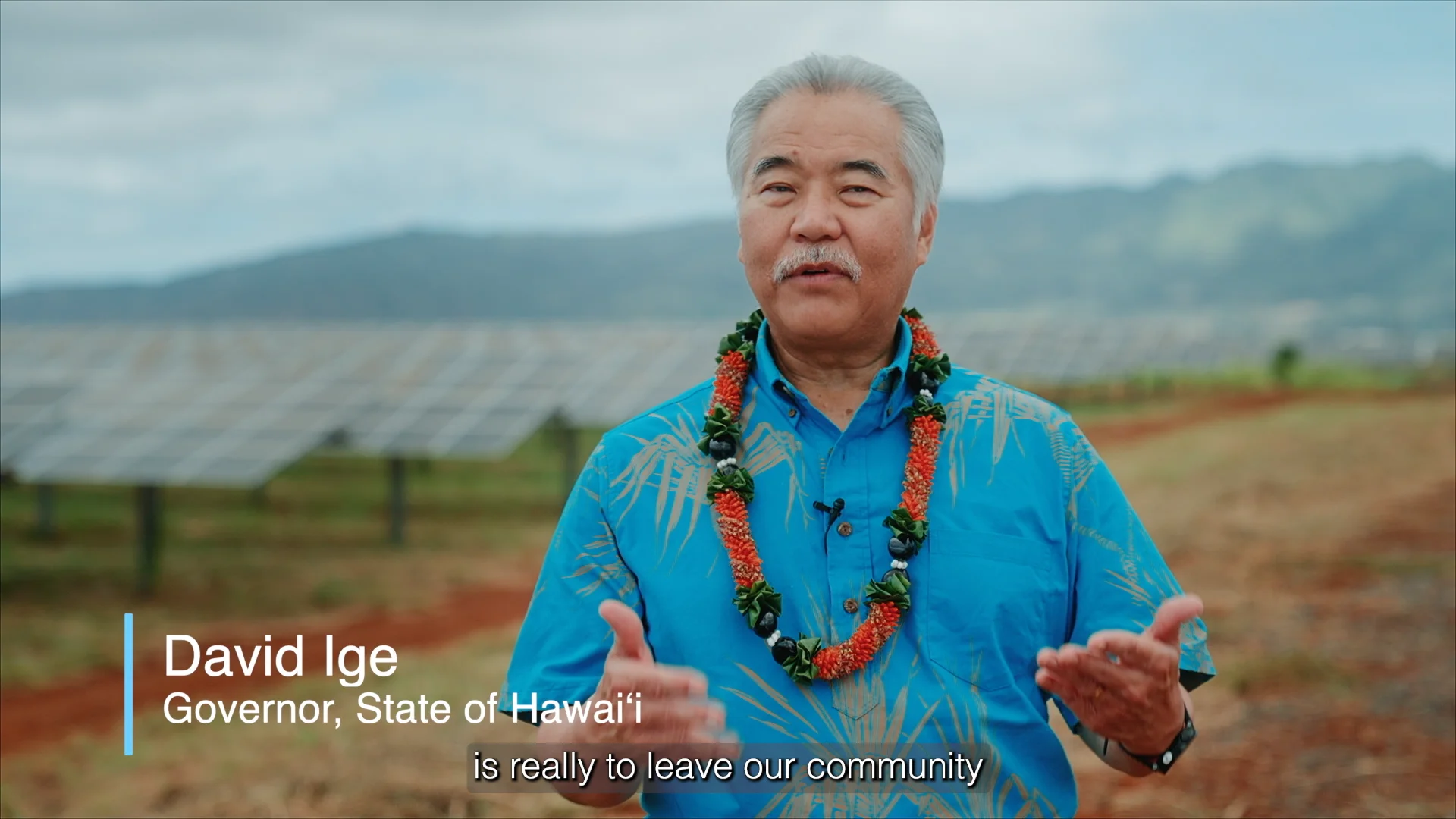 Clearway Mililani Solar — frame from branded film colored by Jakob Martinez