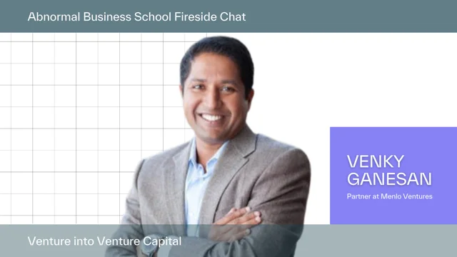 Venture into Venture Capital with Venky Ganesan