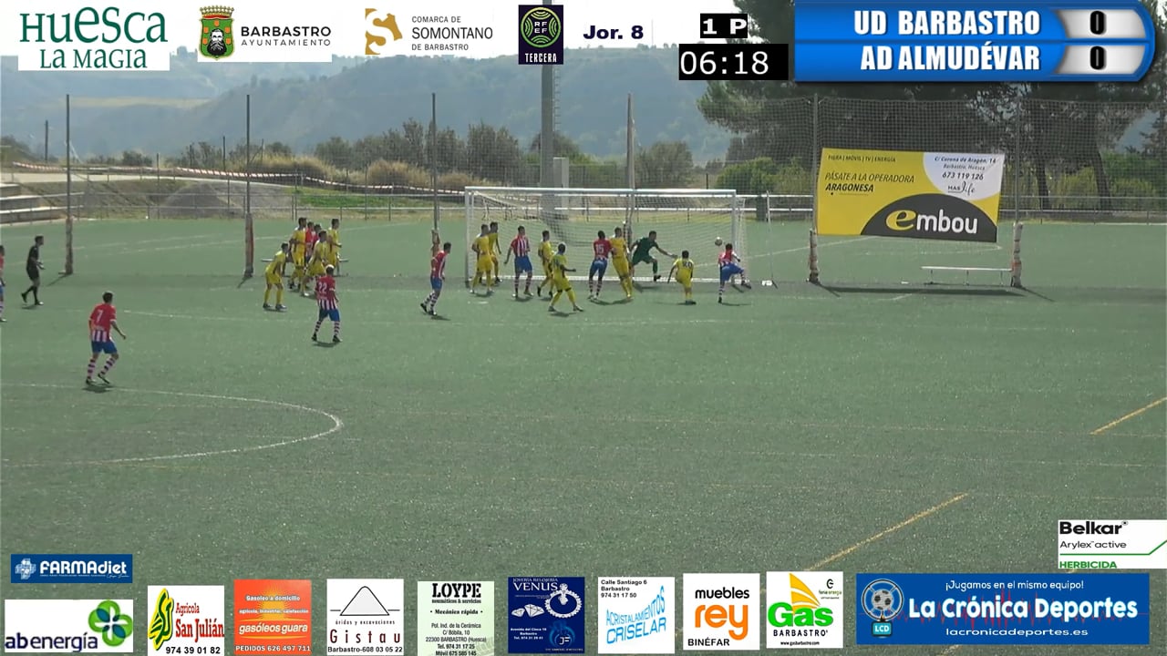 (RESUMEN y GOLES) UD Barbastro 2-0 AD Almudévar / Jornada 8 / 3ª División