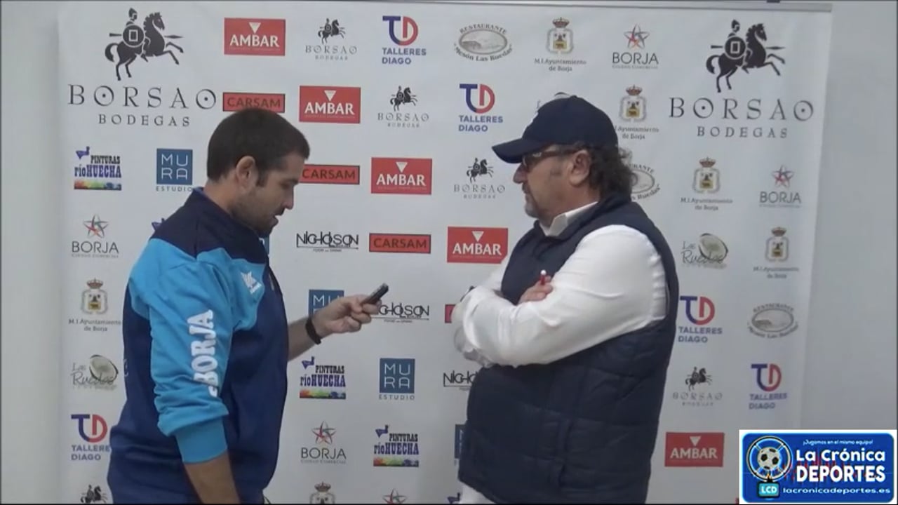 ÓSCAR TIBERIO (Entrenador Borja) SD Borja 2-1 UD San José / Jornada 7 / Regional Preferente Gr 2 / Fuente: YouTube Raúl Futbolero