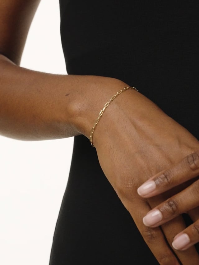 14K Gold Link Chain Bracelet - Poetry Slim - Ana Luisa Jewelry - Mother's Day Bracelets