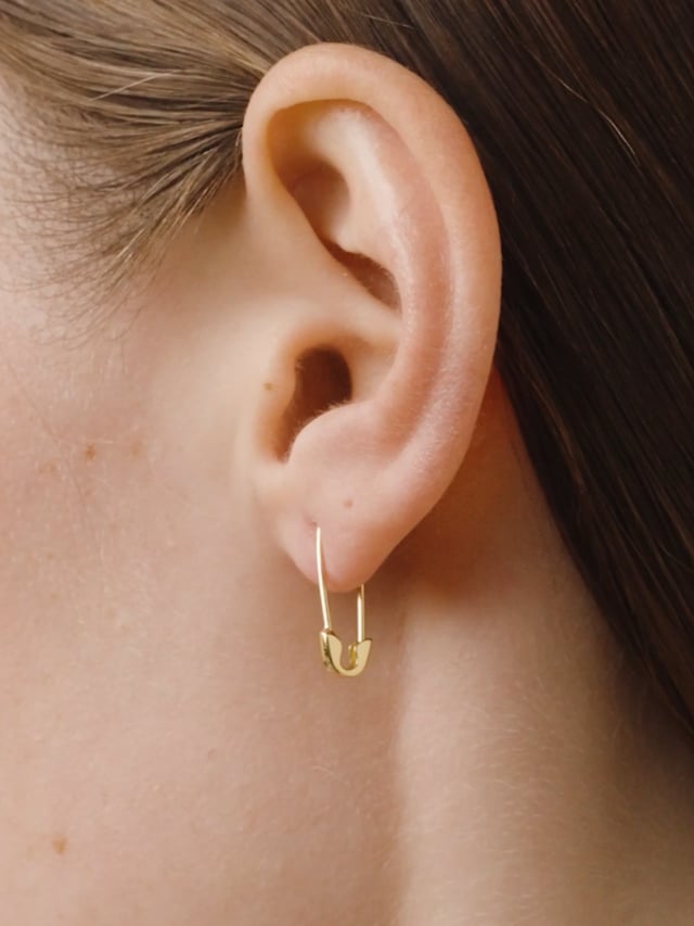 Safety Pin Chain Earring - Sia Link, Ana Luisa