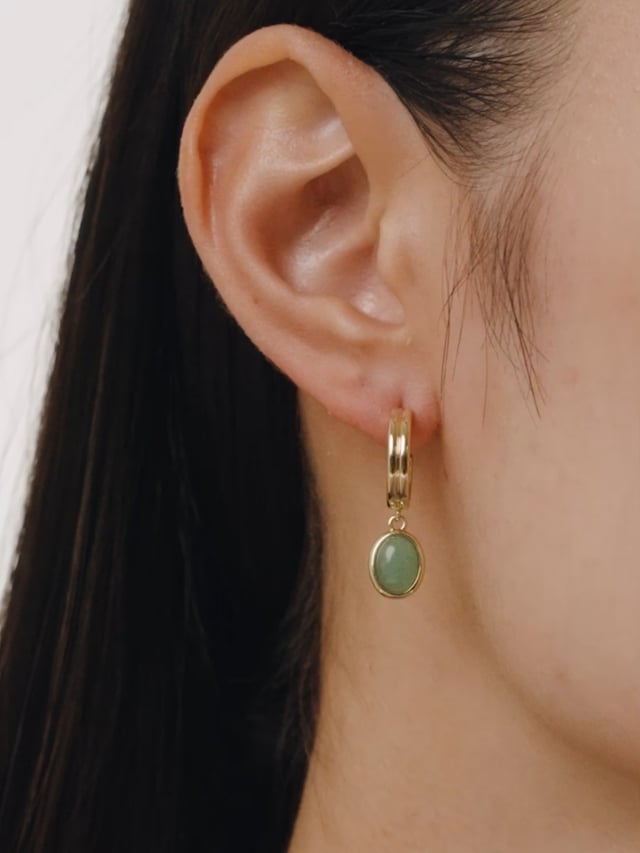 Gemstone Hoop Earrings - Dobby | Ana Luisa Jewelry