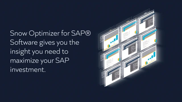 Snow Optimizer for SAP® Software - Snow Software