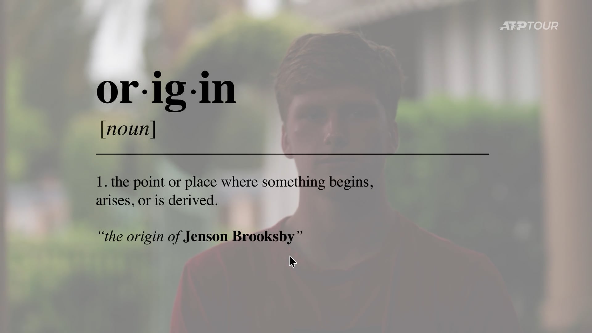 The Tour: Origins - Jenson Brooksby