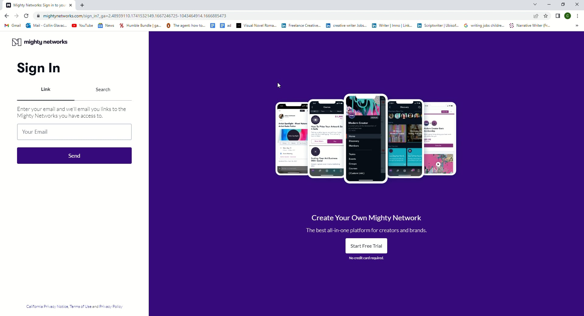 Mighty Networks_ Sign in to your Mighty Network - Google Chrome 2022-10 ...