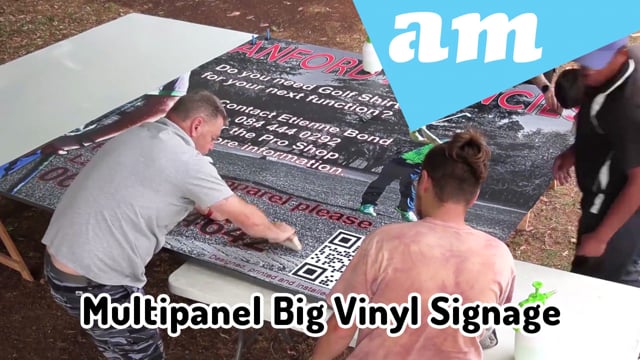 Multipanel Big Vinyl Signage on Chromadek Board with Steel Frame Printed on Large Format Printer