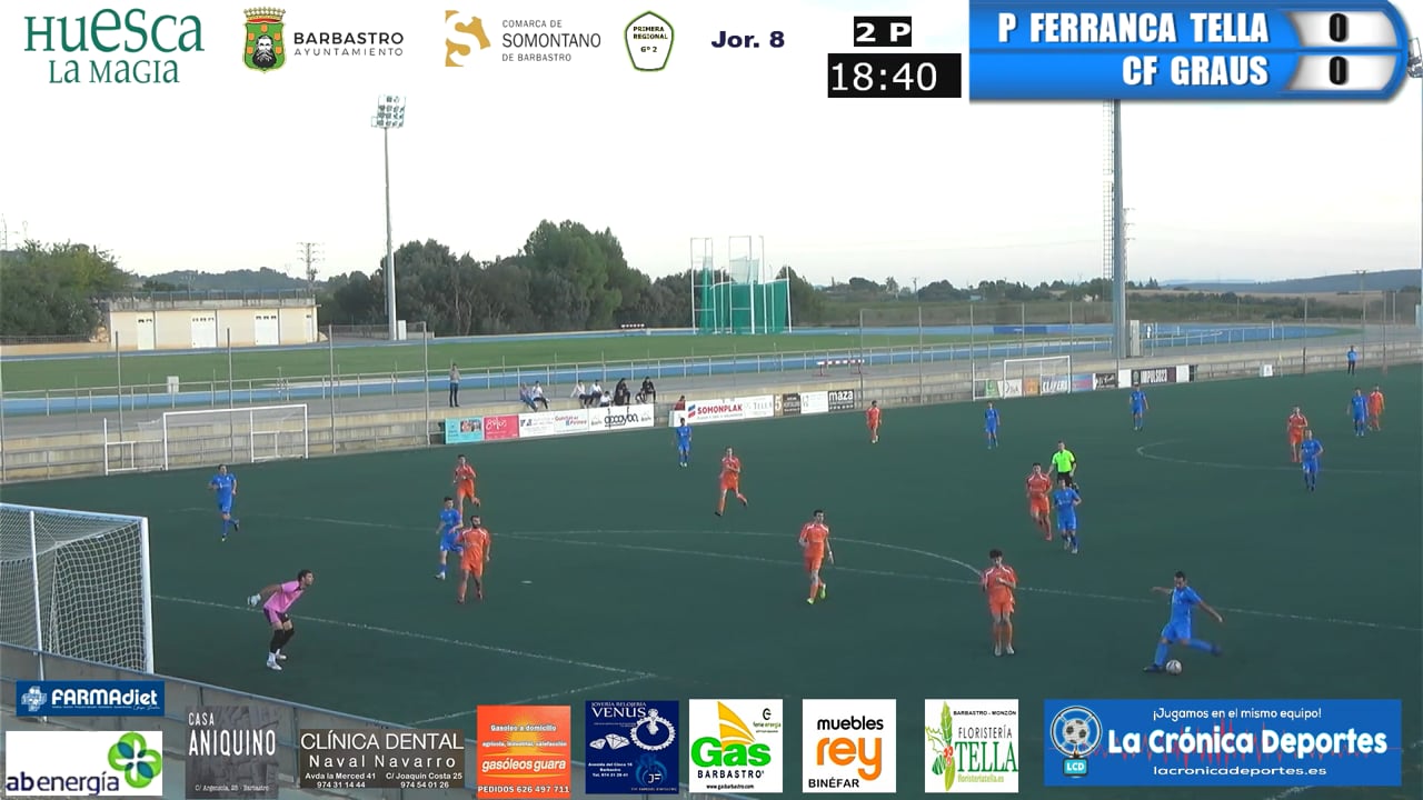 (RESUMEN y GOLES) P Ferranca Tella 1-2 CF Graus / Jornada 8 / 1ª Regional Gr 2