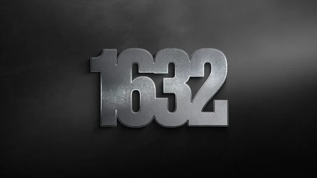 1632 Text Effect and Logo Design Number