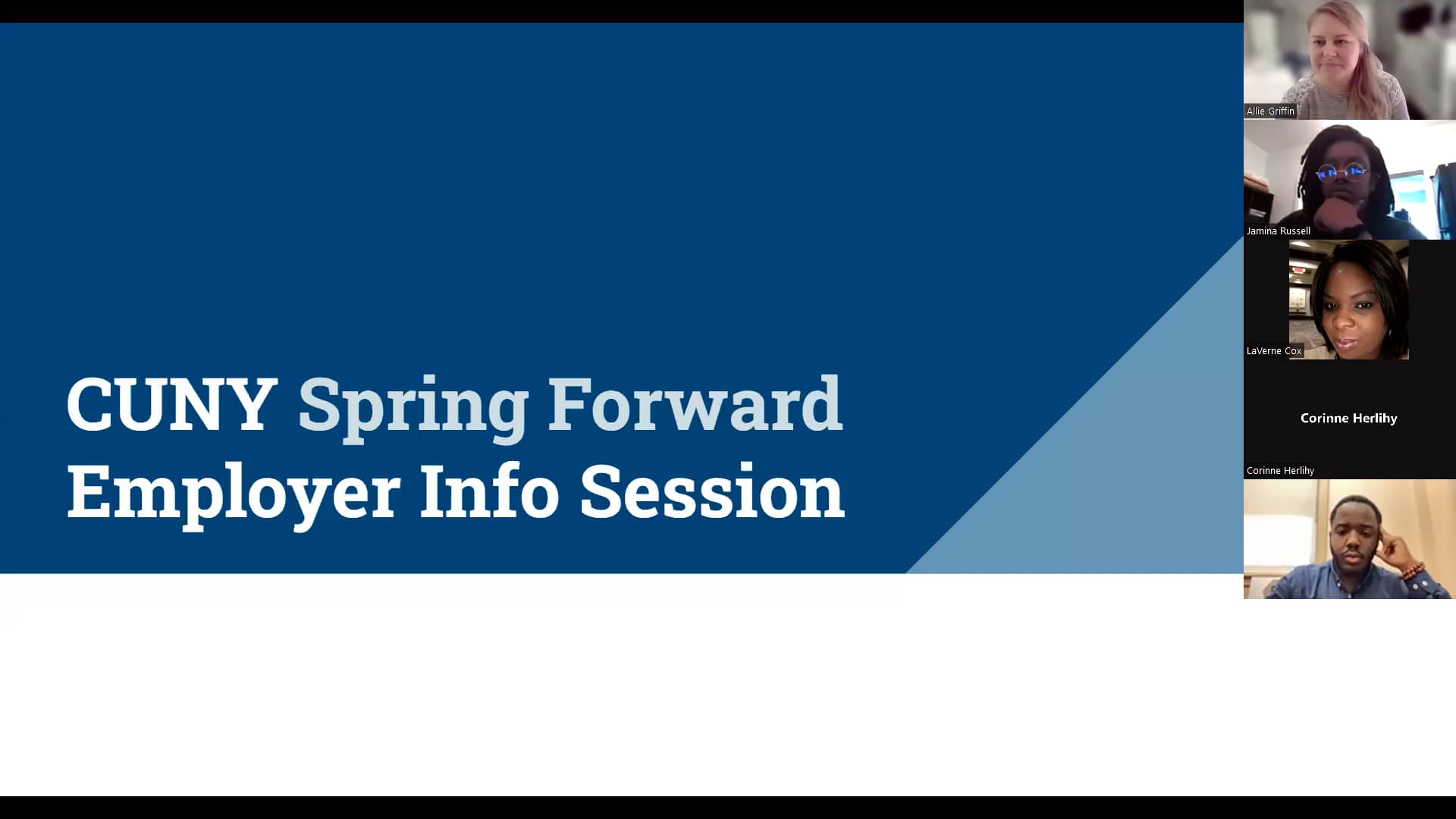 CUNY Spring Forward Info Session Recording on Vimeo