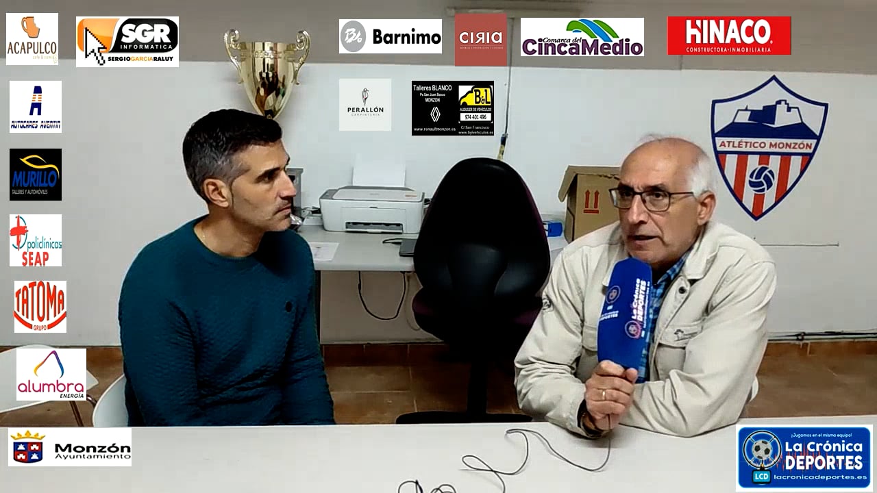 CRISTIAN  ABAD (Entrenador Monzón) At Monzón  Alumbra 2-1 Illueca /  Aplazado de la J 3 / 3ª División