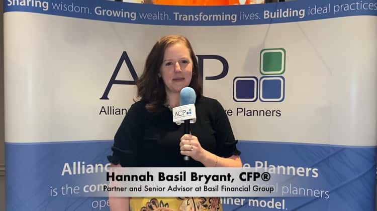 Hannah Basil Bryant Partner and Senior Advisor at Basil Financial Group at the 2022 ACP Conference in Minneapolis