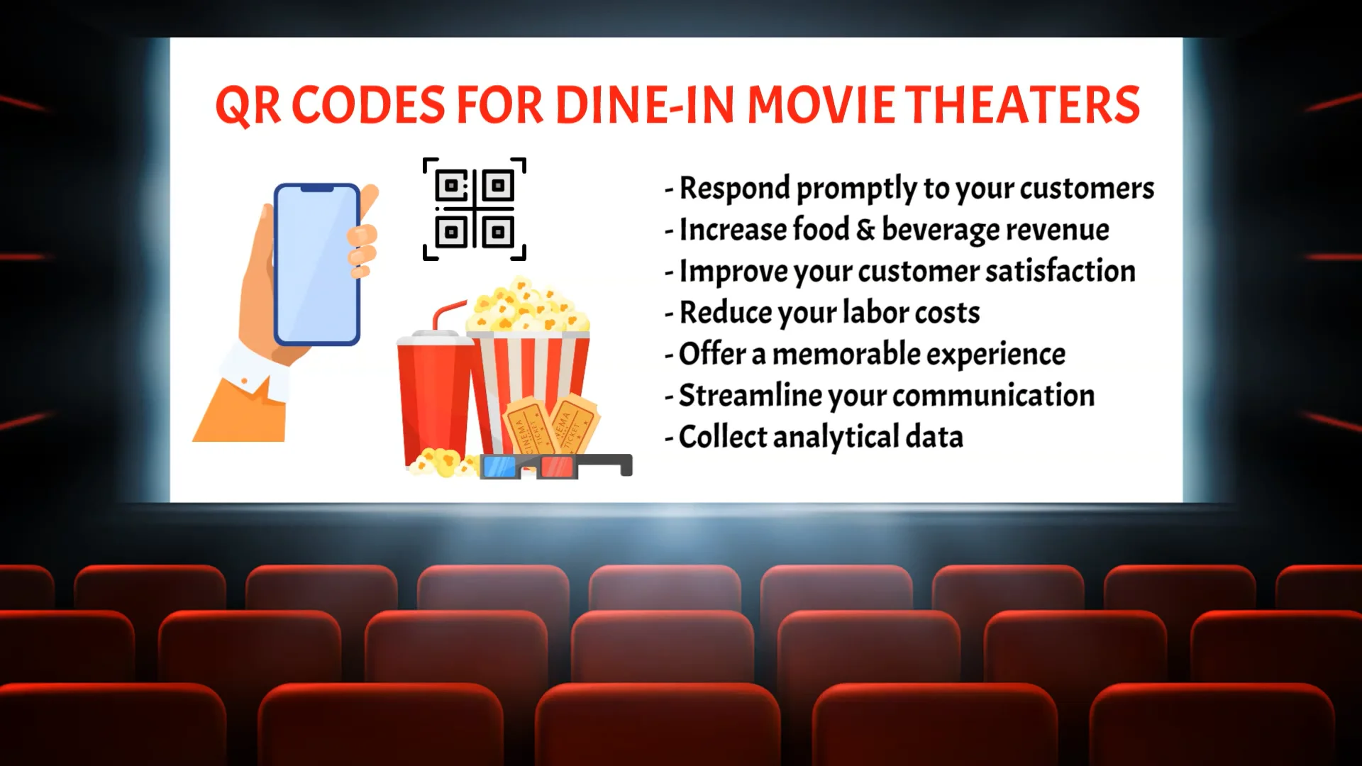 QR Code for Dine-In Movie Theaters on Vimeo