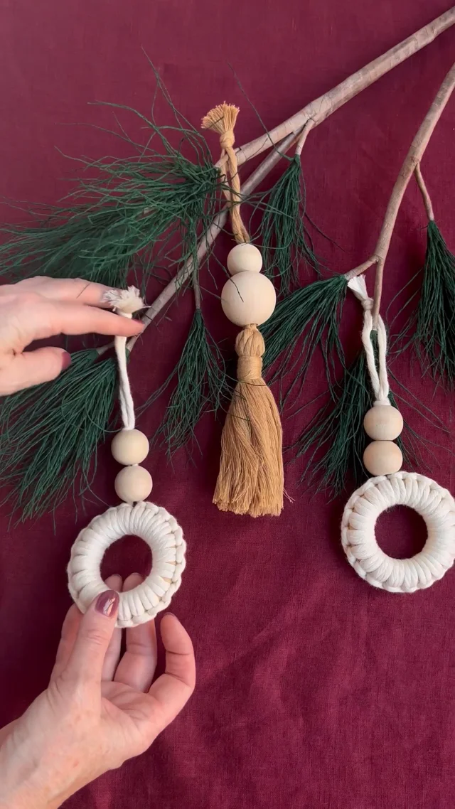 Scandinavian Wood Ornaments DIY Tutorial - Lia Griffith