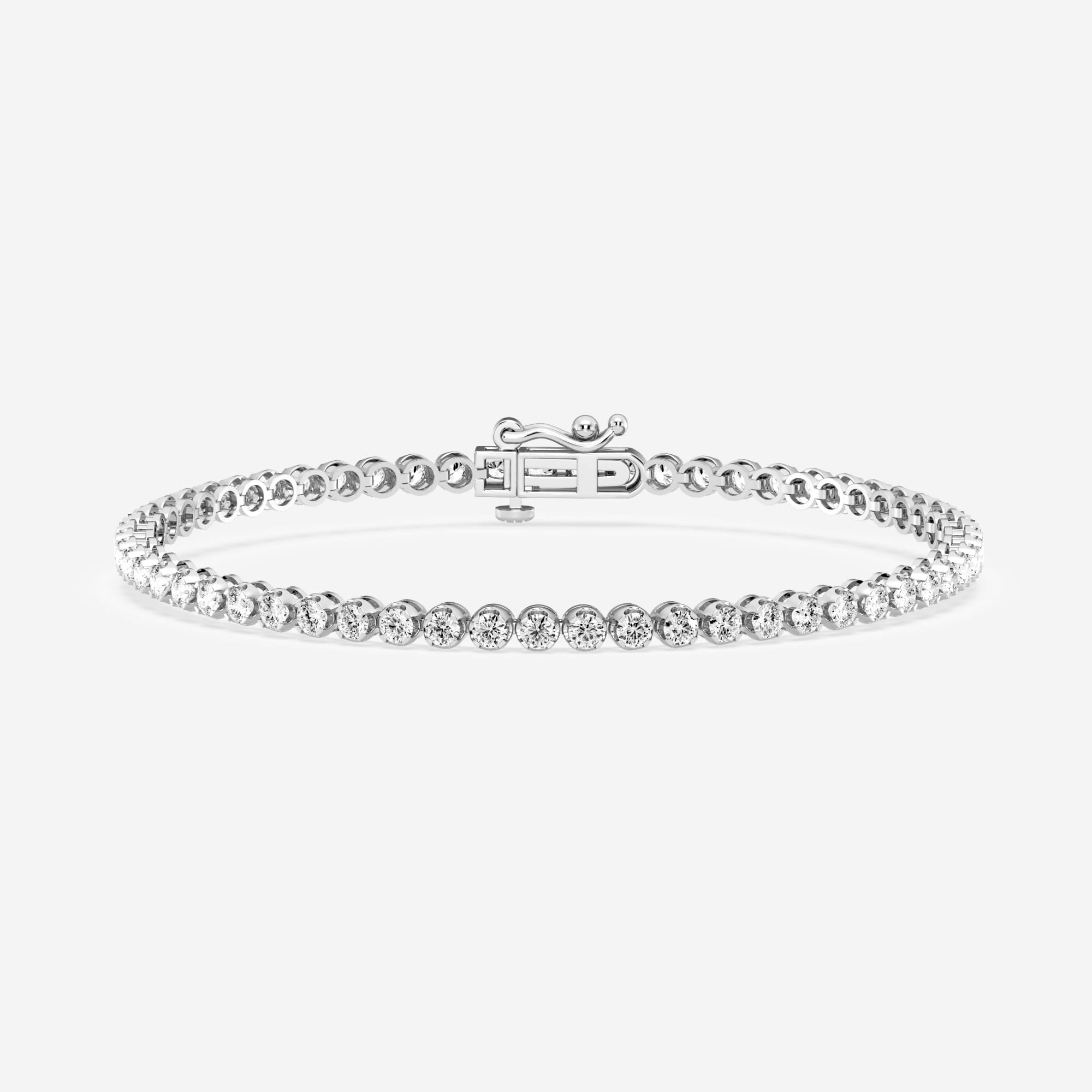 product video for 3 ctw Round Lab Grown Diamond Petite Tennis Bracelet - 7 Inches
