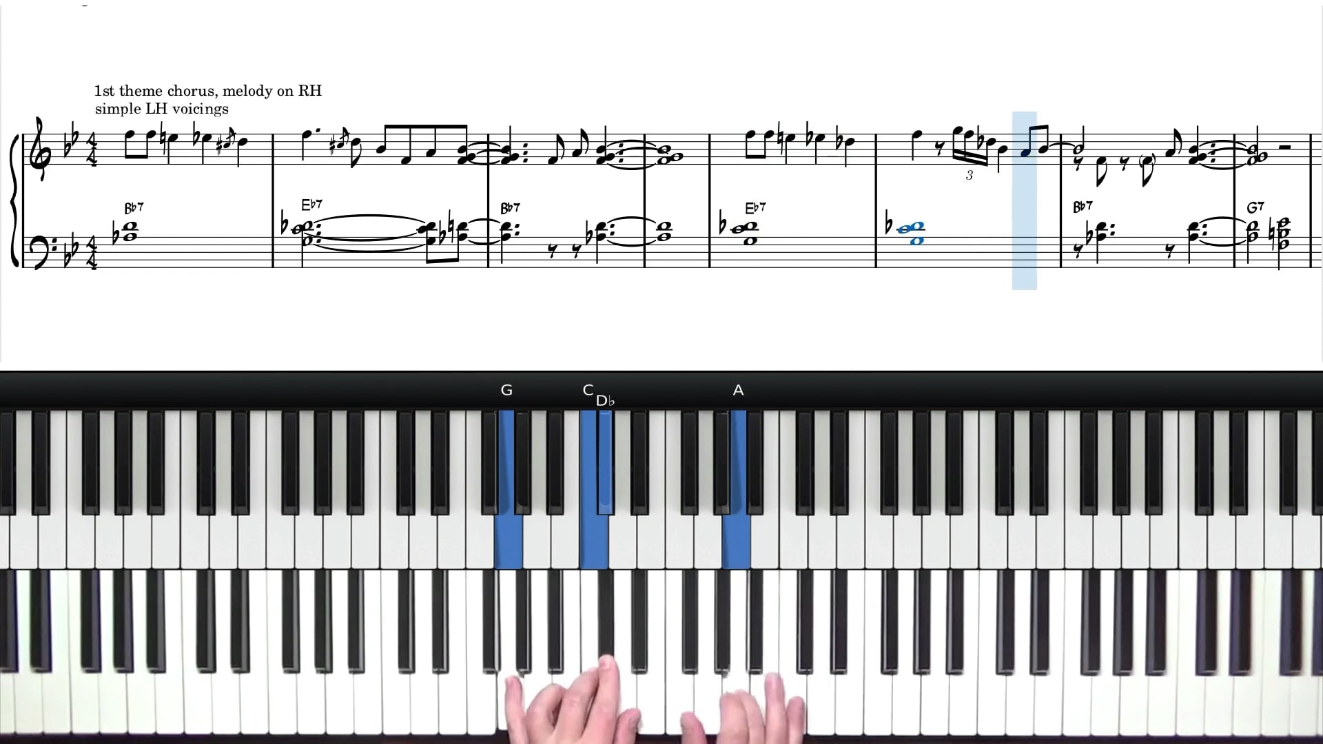 Bb Blues Comping & Improvisation Demonstration