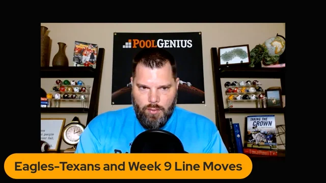 VIDEO: Eagles-Texans + Week 9 Line Moves (2022) - PoolGenius