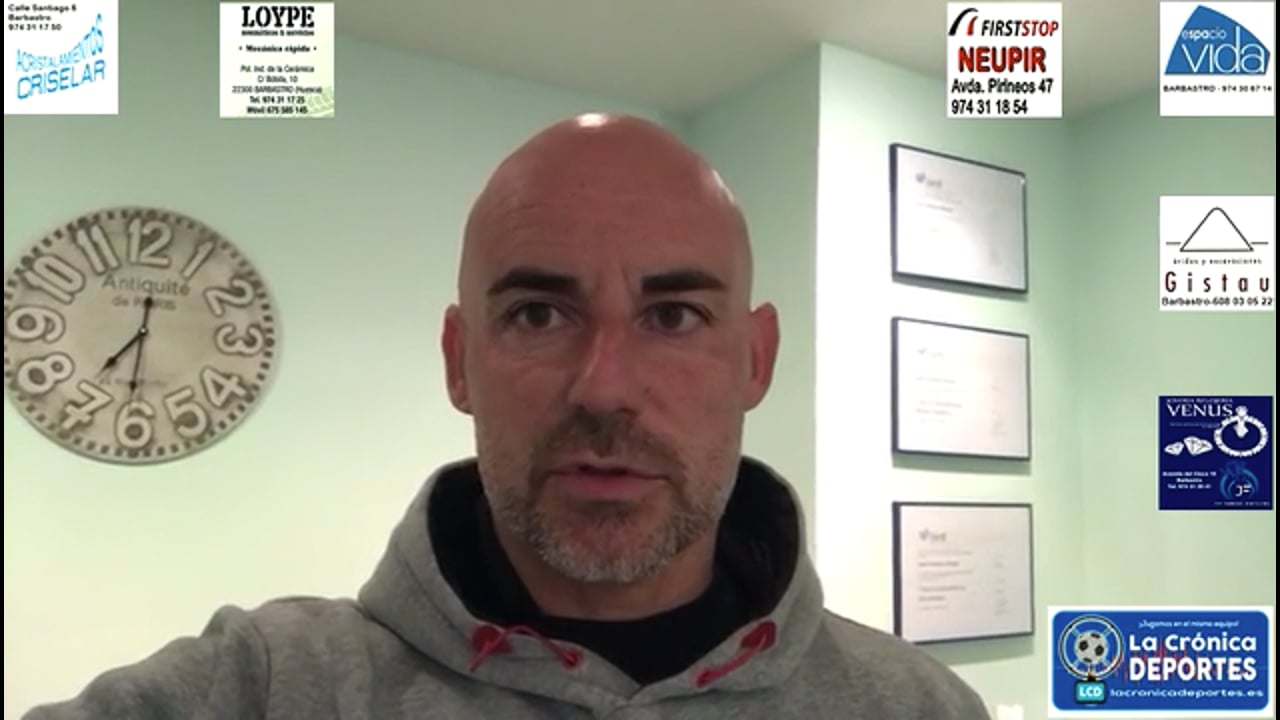 DANI MARTÍNEZ (Entrenador Brea) Racing Rioja 2-0 CD Brea / Jornada 9 / 2ª RFEF - Grupo 2 