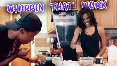 Trent & Jaz Faceoff In The Kitchen! | Whippin' That Work Ep.2