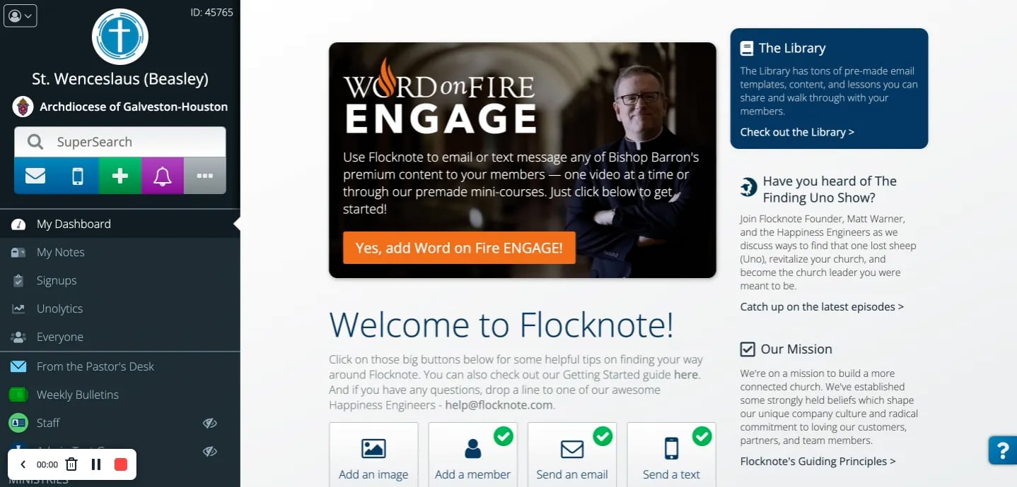 11/3/2022 to Flocknote, Cara, Fr. Orrin and St. Wenceslaus