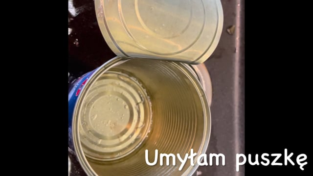I … (clean) the tin.