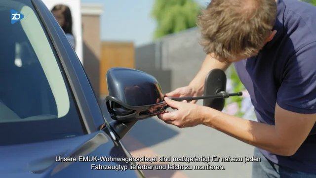 EMUK Wohnwagenspiegel Skoda Karoq mit Kamera im Gehäuse (2022 - heute)