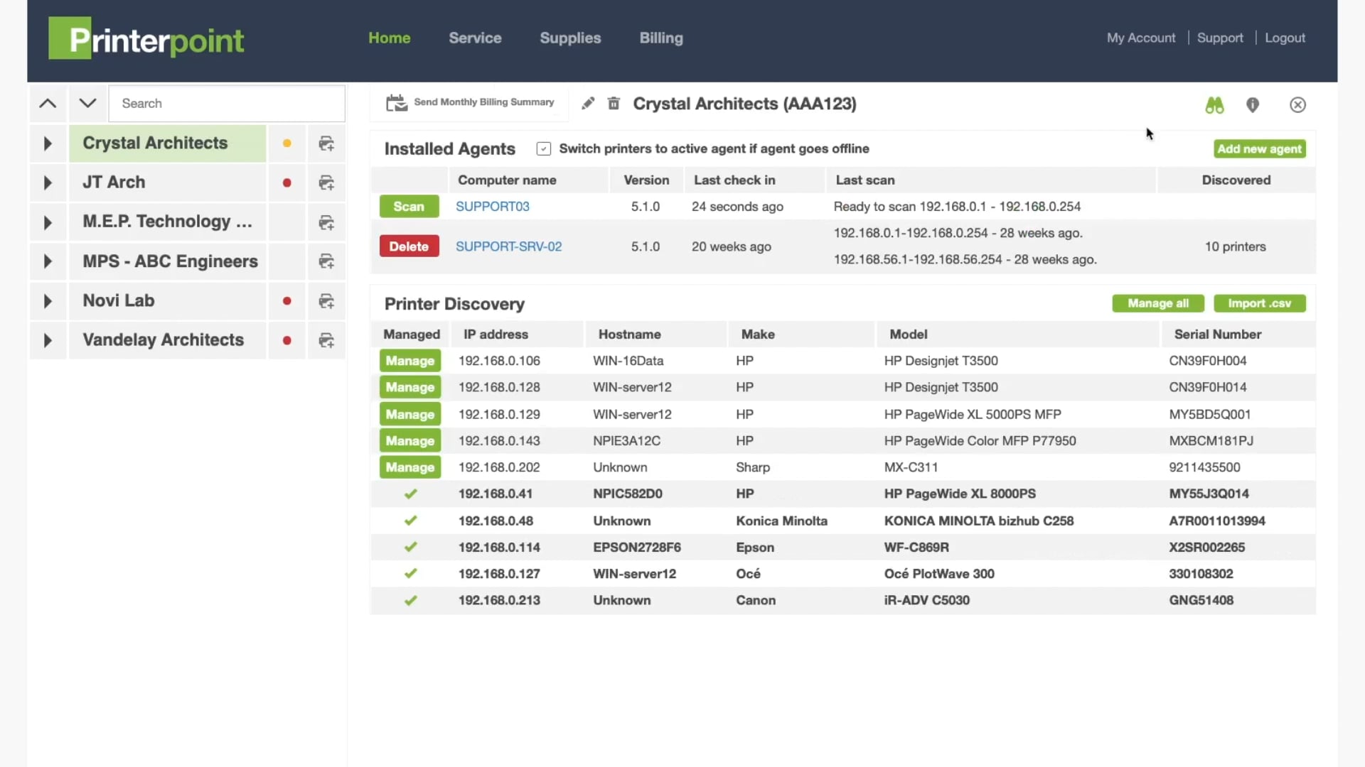 Customer Supply Ordering
