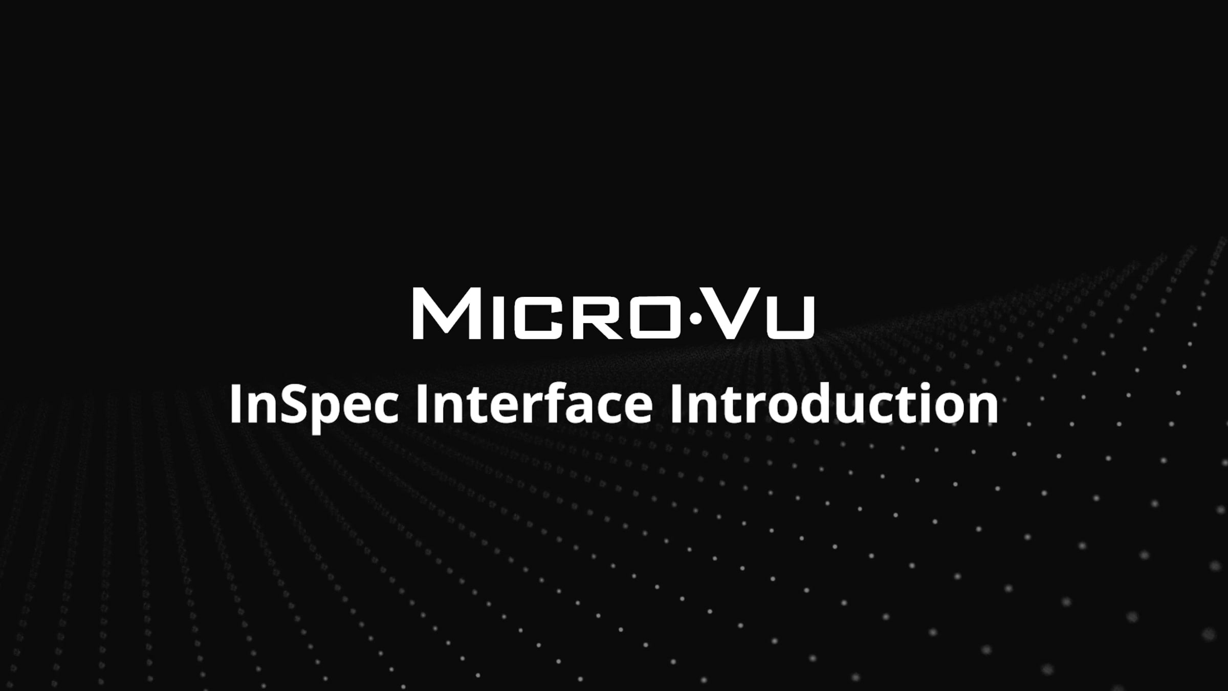 InSpec Interface Introduction | Videos & Movies on Vimeo