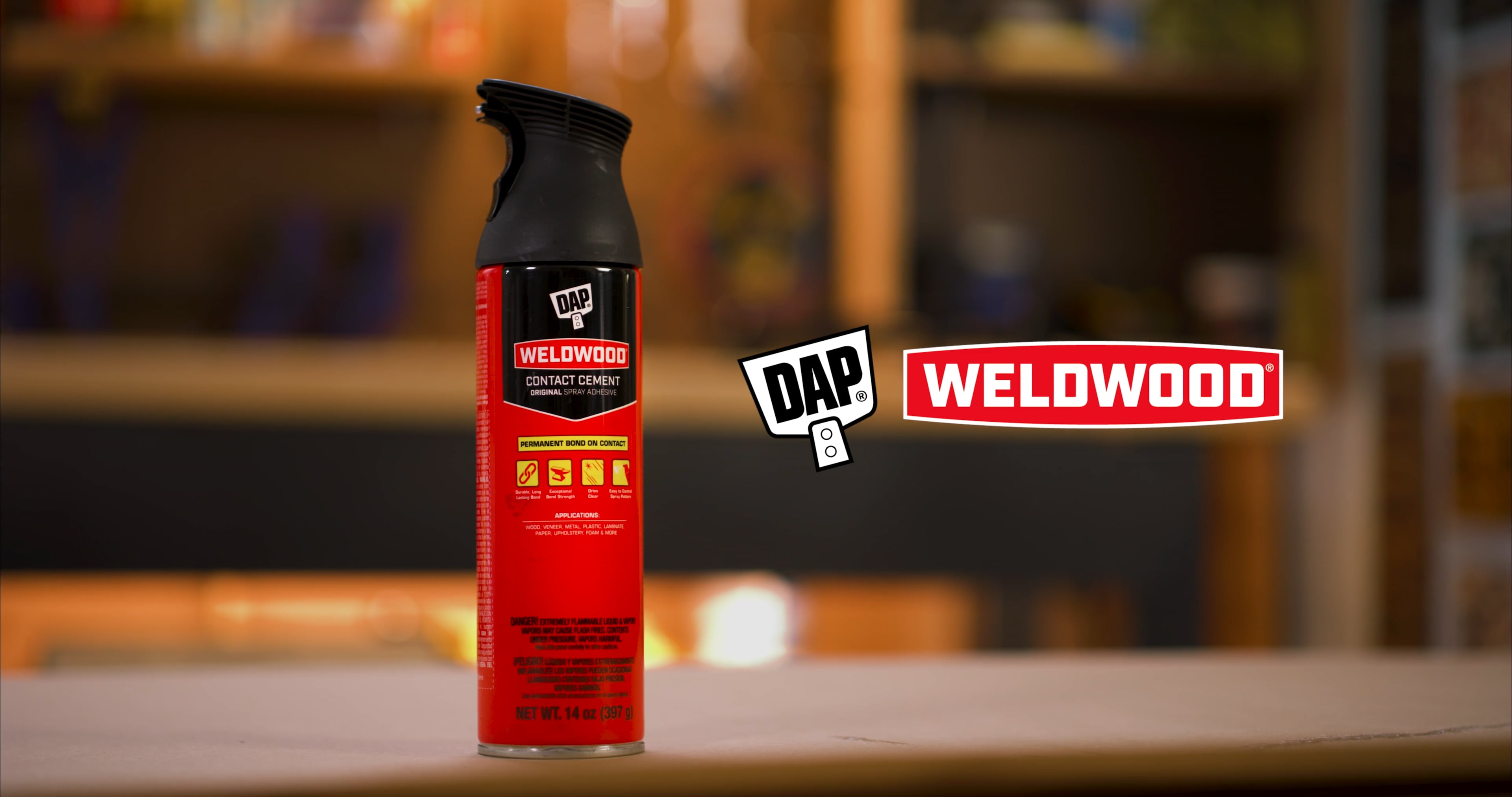 DAP Weldwood Contact Cement Spray Adhesive on Vimeo